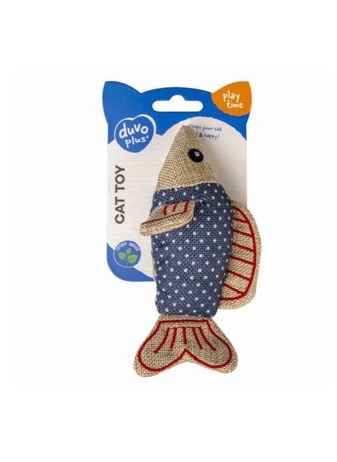 Cat Toy Retro Blue Shark Blue - 15x7,5x4,5cm