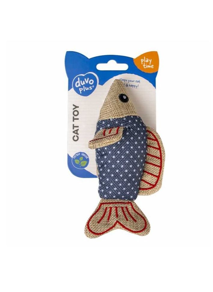 Cat Toy Retro Blue Shark Blue - 15x7,5x4,5cm