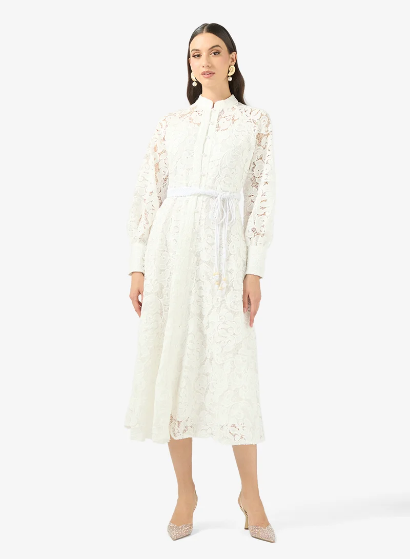 Lace A-line Dress