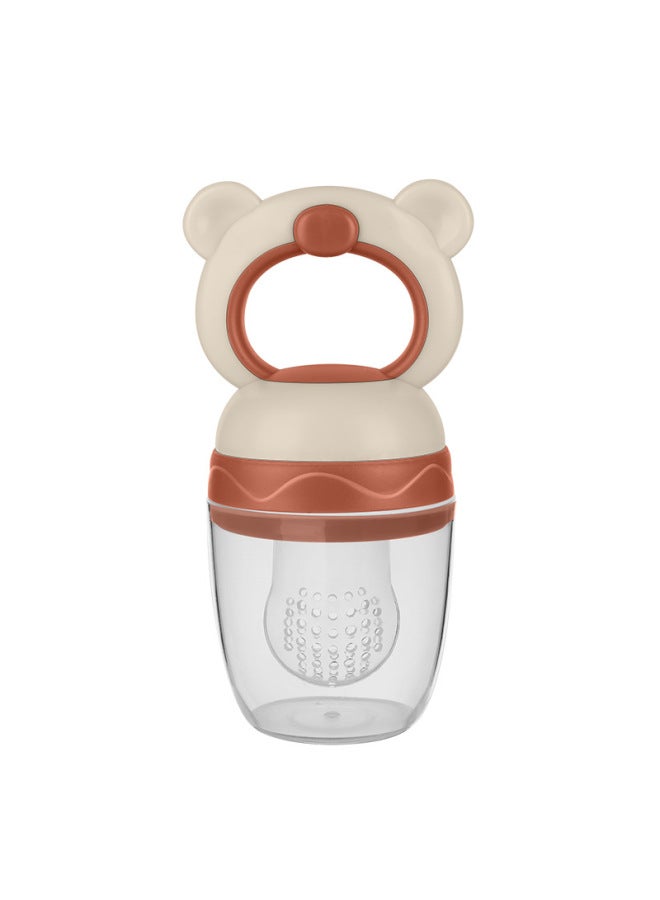 Baby Bite Fruit And Vegetable Kidsren's Food Grade Mesh Bag Silicone Pacifier Baby Fruit Food Supplement Bag Mother And Baby Supplies
