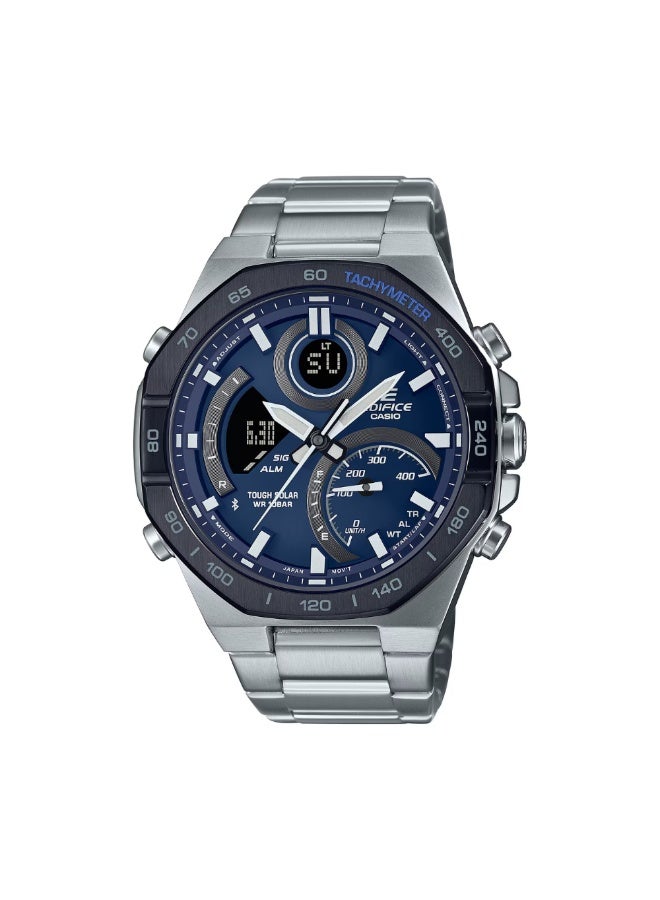 Casio Edifice ECB-950DB-2ADF Men’s Tough Solar Bluetooth Analog-Digital Watch with Stainless Steel Bracelet – Blue Dial - Image 1