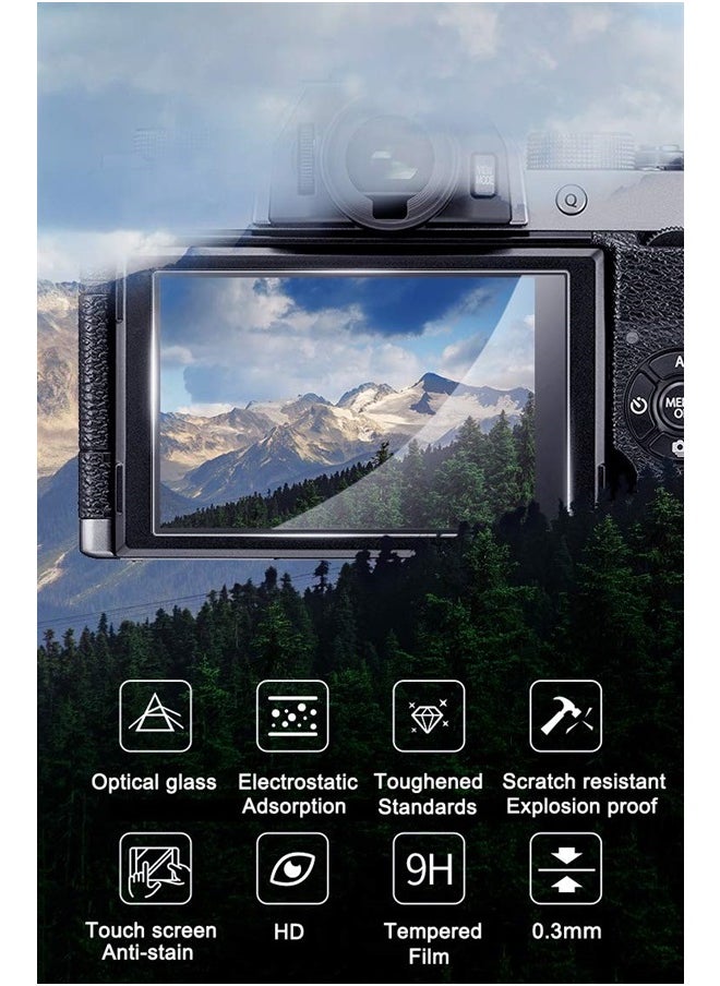 WH1916 - XS10 Screen Protector Glass Compatible for Fujifilm X-S10 X-T30 X-T20 X-T10 [3-Pack], WH1916 9H Tempered Glass Anti-Bubble Anti-scratch Ultra-Clear - Image 1