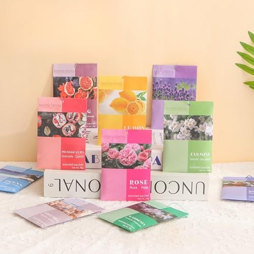 Style Keepers 12 Pack Random Fragrance Pouch Natural Powder 10gm Each Sachet Scent Long Lasting Air Freshener for Wardrobe, Cupboard, Home, Shoe Rack, Office, Bathroom, Closet, Car, Travel Bag (12) - Image 3