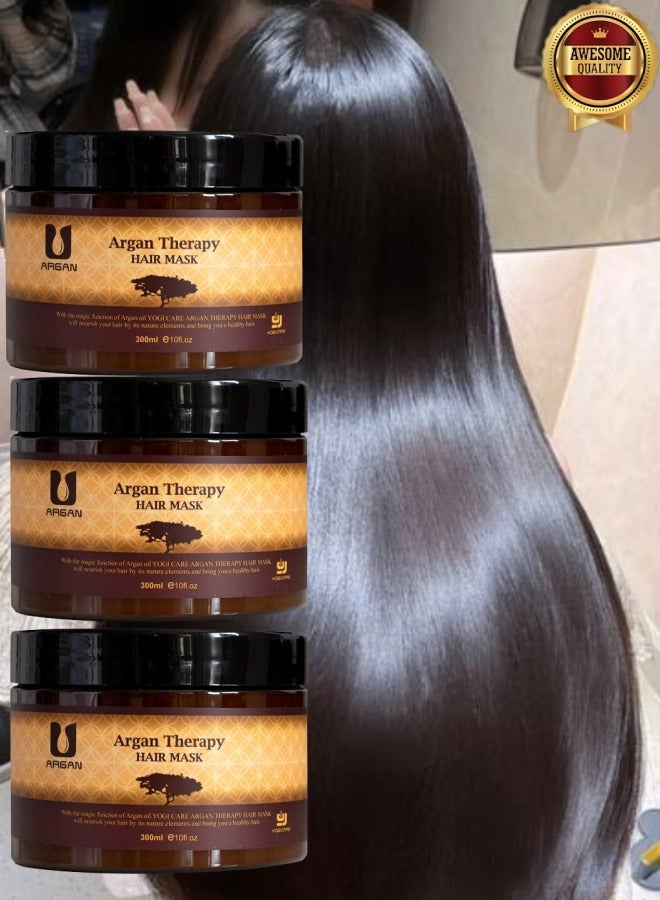 Argan 3 Pieces Argan Therapy Hair Mask 300ml  - Image 1