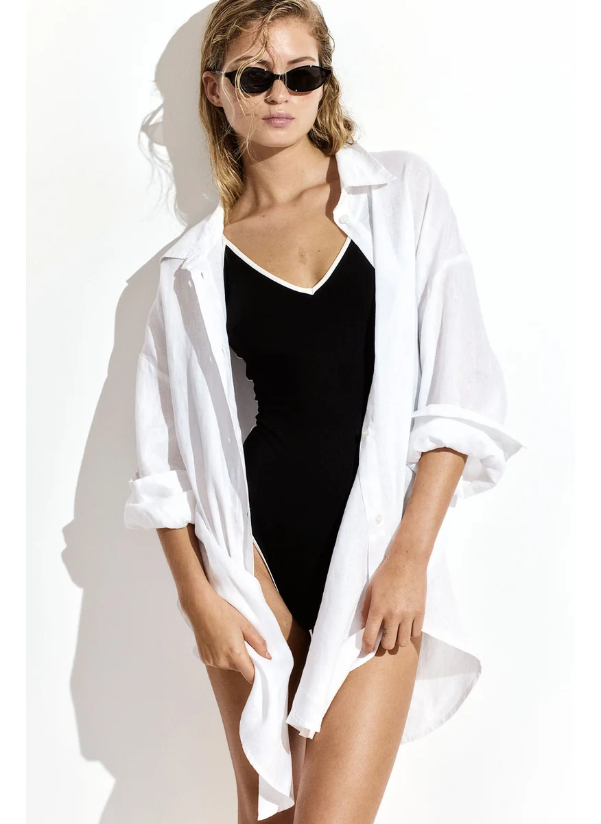 H&M Linen Beach Shirt