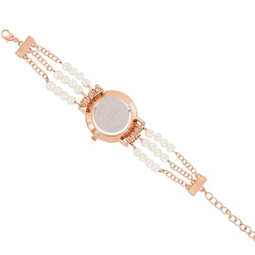 Joker & Witch Rosette 30mm White Dial 18mm White Metal Alloy Watch for Women - Image 5