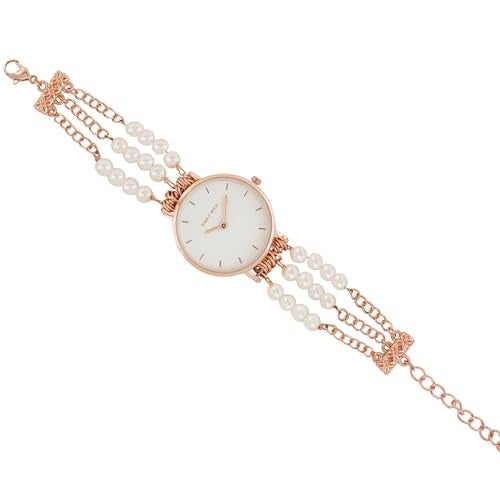 Joker & Witch Rosette 30mm White Dial 18mm White Metal Alloy Watch for Women - Image 4