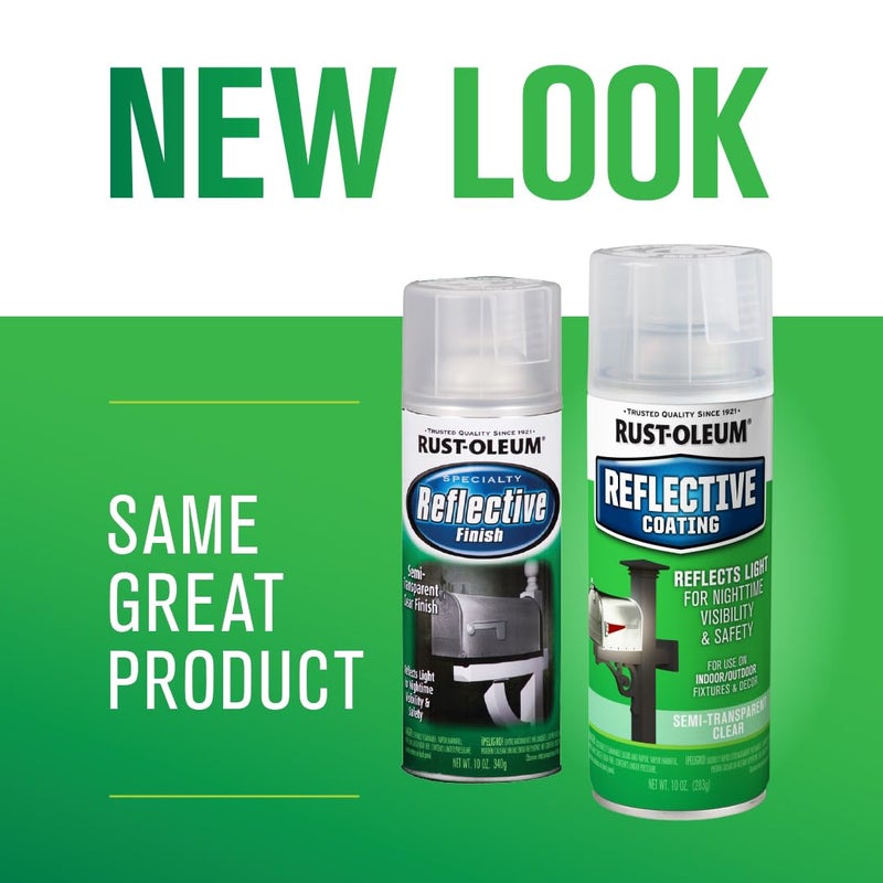 Rust-Oleum 214944 Specialty Reflective Spray, Semi Transparent Clear Finish,10oz - Image 2