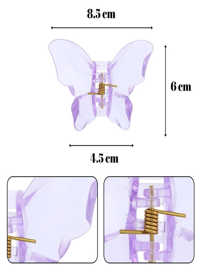 RedChimes 3Pcs Korean Stylish Pearl Butterfly Clutcher Vibrant Multicolor Everyday Styling And Chic Fashion Looks Everyday Wear for Women & Girls Hair Accessories - Image 2