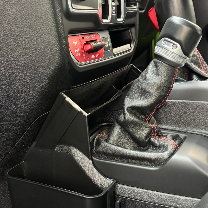 JVMA Center Console Organizer Gear Shift Tray for Jeep Gladiator Accessories and Jeep Wrangler JL JLU 2026 2025 2024-2018 Rubicon Sahara 4xe Storage Box Hook (US Patent) Interior - Image 2