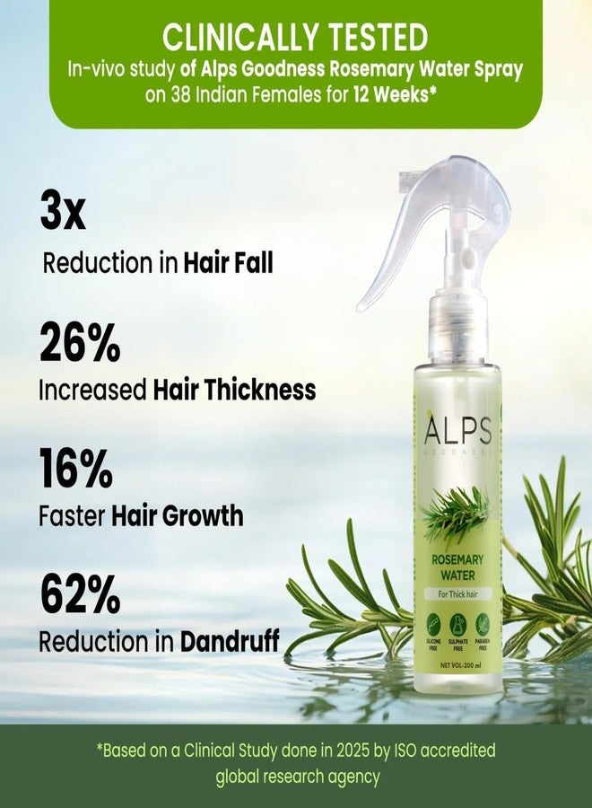 Alps Goodness Rosemary Water Spray For Hair Growth (200 ml) | Hair Spray for Regrowth | Rosemary Hair Mist | Adds Shine | Helps Reduce Hairfall | Strengthens Hair | Suitable For All Hair Types - Image 3