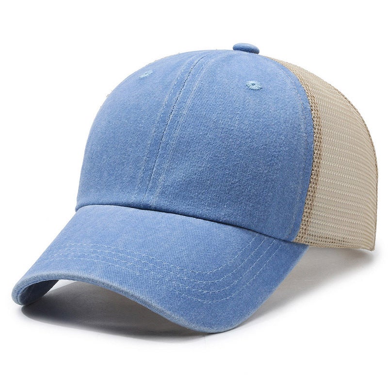 Men Summer Cap Mesh Breathable Outdoor Fishing Sunshade Baseball Hat - Image 1