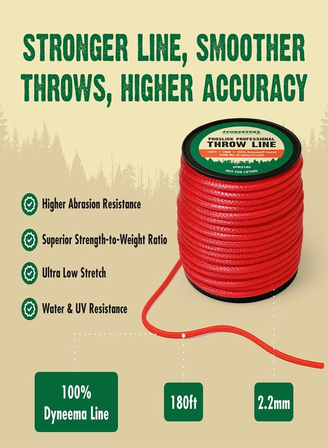 FORESTER Arborist Throw Line Kit | 15oz Throw Weight & 180ft Throw Rope | Pro Slick 100% Dyneema Throw Line Rope | Arborist Equipment for Tree Climbing - Image 2