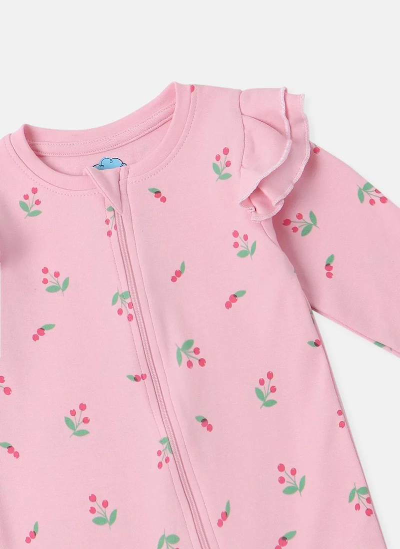 نوتيناتي Nautinati Infants Premium Cotton Graphic Printed Pack of 2 Sleepsuits