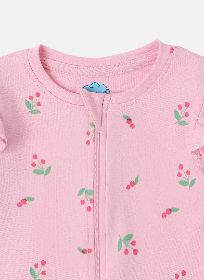 نوتيناتي Nautinati Infants Premium Cotton Graphic Printed Pack of 2 Sleepsuits