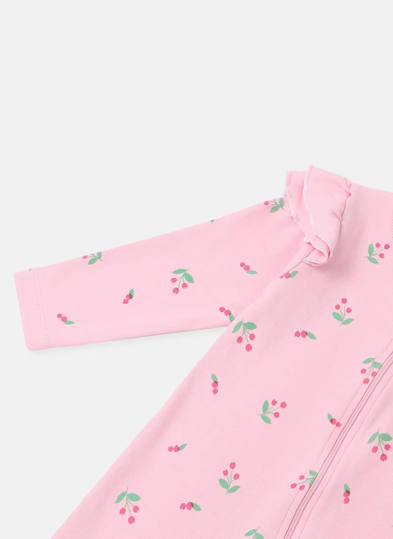 نوتيناتي Nautinati Infants Premium Cotton Graphic Printed Pack of 2 Sleepsuits