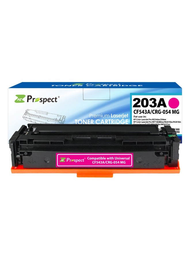Prospect Toner Cartridge 203A CF543A Magenta Laser Compatible with HP 203A CF540A for Printers HP Color LaserJet Pro M254dw 254nw Pro MFP M280nw M281fdw M281fdn ( Magenta ) - Image 1
