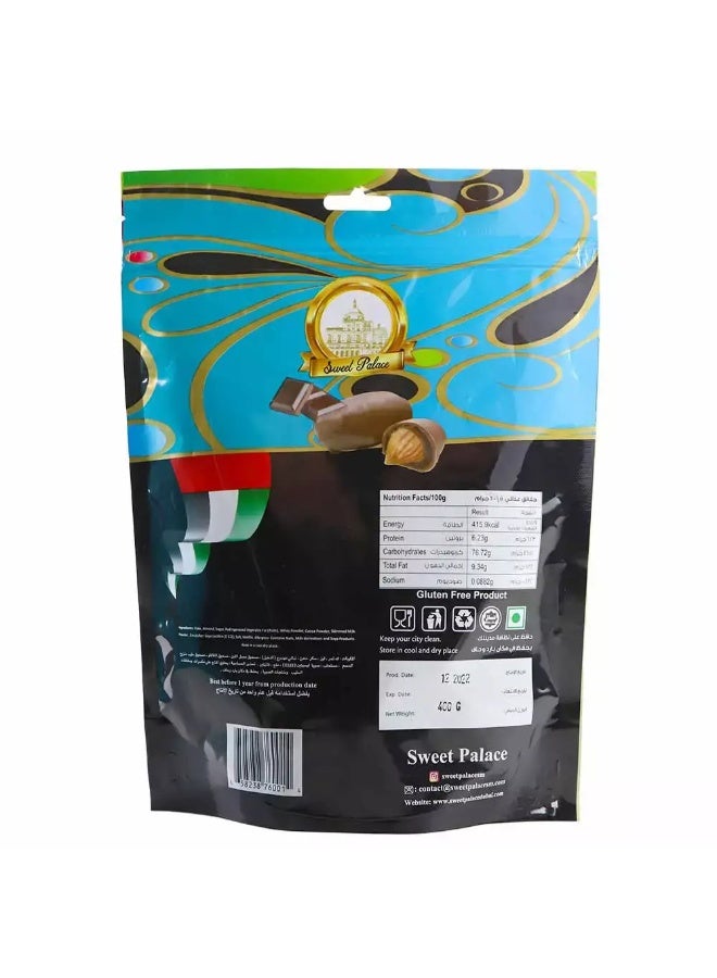 Sweet Palace تمر الشوكولاتة الداكنة من قصر الحلوى، شوكولاتة خالية من الجلوتين - 400 جرام - Image 2