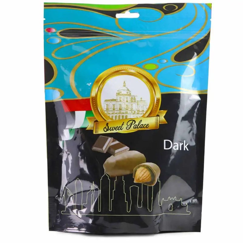 Sweet تمر الشوكولاتة الداكنة من قصر الحلوى، شوكولاتة خالية من الجلوتين - 400 جرام - Image 1