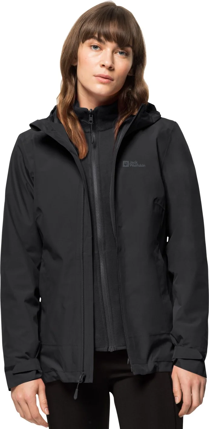 Jack Wolfskin Moonrise 3IN1 Women's Waterproof Outdoor Jacket 1115621-6000