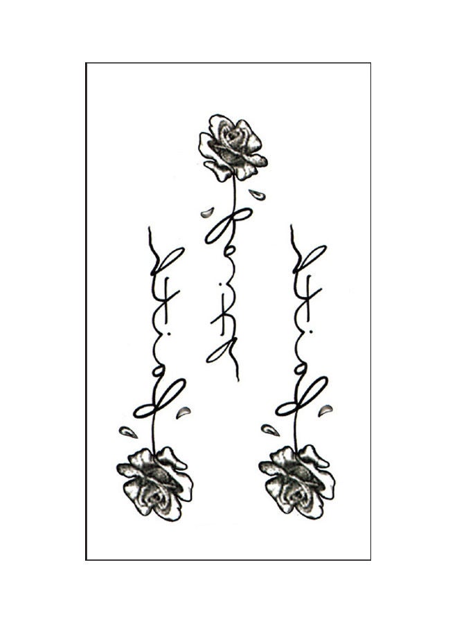 نيبمينينت ملصق تاتو مؤقت عصري مقاوم للماء أسود - Image 1