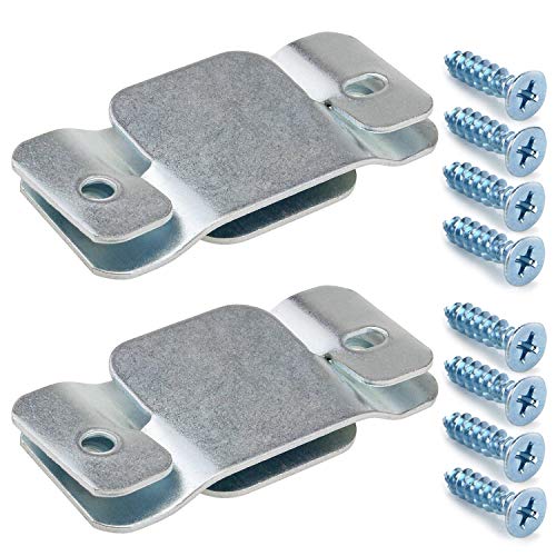 Cerpourt Metal Sectional Couch Connectors Furniture Interlocking,Sectional Sofa Fastener Software Bracket with Screws for Loveseat, Recliner, Chair or Chaise Lounge (4 Pcs) - Image 1