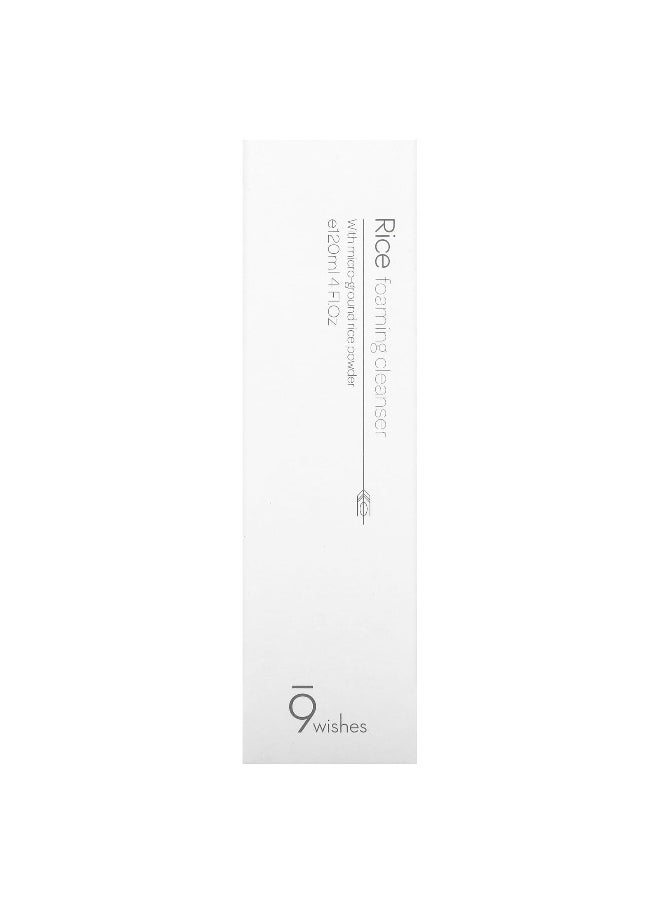 9 wishes 9Wishes, Rice Foaming Cleanser, 4 fl oz (120 ml)  - Image 2