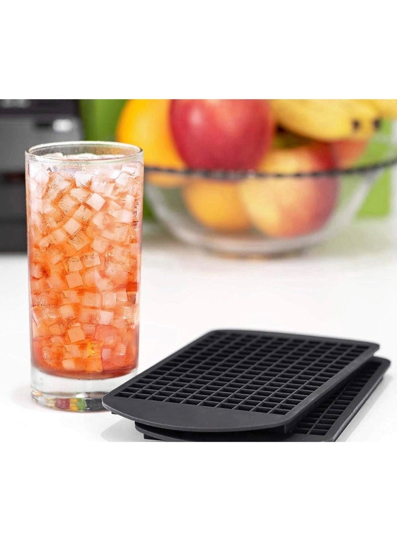 كلين ويف صينية مكعبات ثلج سيليكون صغيرة – قالب ثلج مسحوق سهل الفك مكون من 160 شبكة | ماكينة صنع ثلج مرنة ومناسبة للطعام وقابلة للتكديس لتخزين الكوكتيلات والقهوة والعصائر والفريزر - Image 4