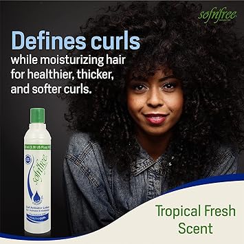 SofnFree Moisturizer Curl Activator for Natural Hair Soft Curls and Waves 338 fl oz 1000ml 1 Pack - Image 3