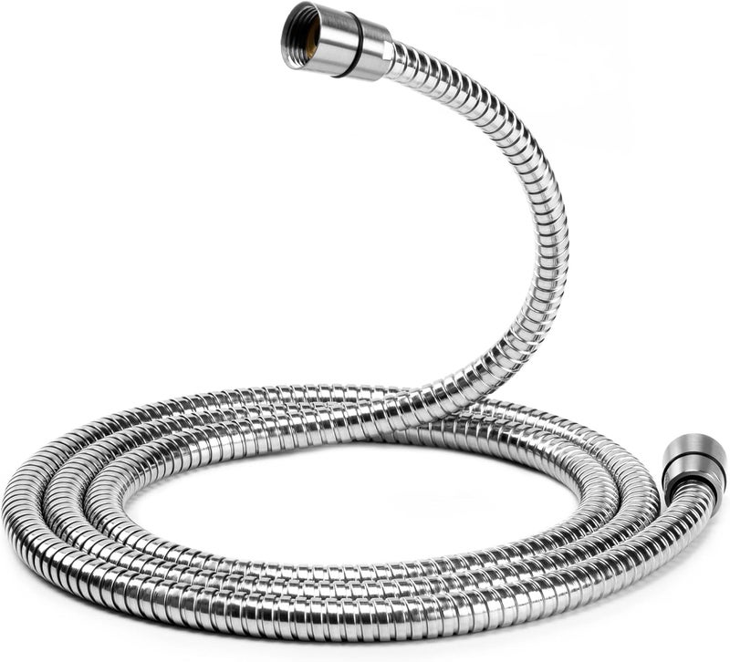 Eisinly Shower Hose, 79 Inches Extra Long Stainless Steel Handheld Shower Head Hose with Brass Insert and Nut, Flexible, Brushed Nickel - Image 1