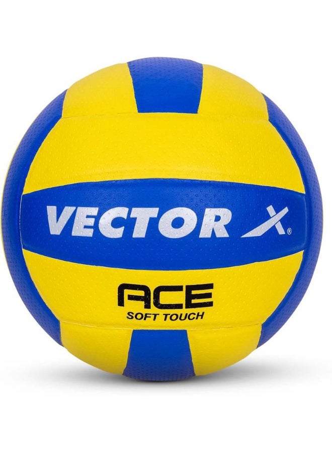 Vector X VECTOR X Ace Soft Touch PU Pasted Texture Surface Volleyball - Size: 4  (Standard, Pack of 1) - Image 1