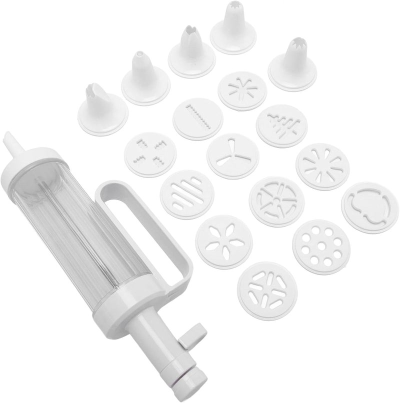 Cookie Press Set, Multifunctional Biscuit Press Maker with Piping Tips, 27cm - Easy to Use, Durable ABS Construction, Ideal for Creative Baking and Decoration - Image 5