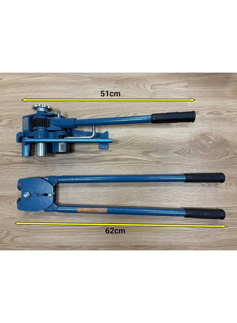 Rubik 32mm Steel Strapping Tensioner Cutter & Sealer Tool Set, Heavy Duty Manual Metal Strap Banding Baler Tightener Kit for Industrial Use - Image 2