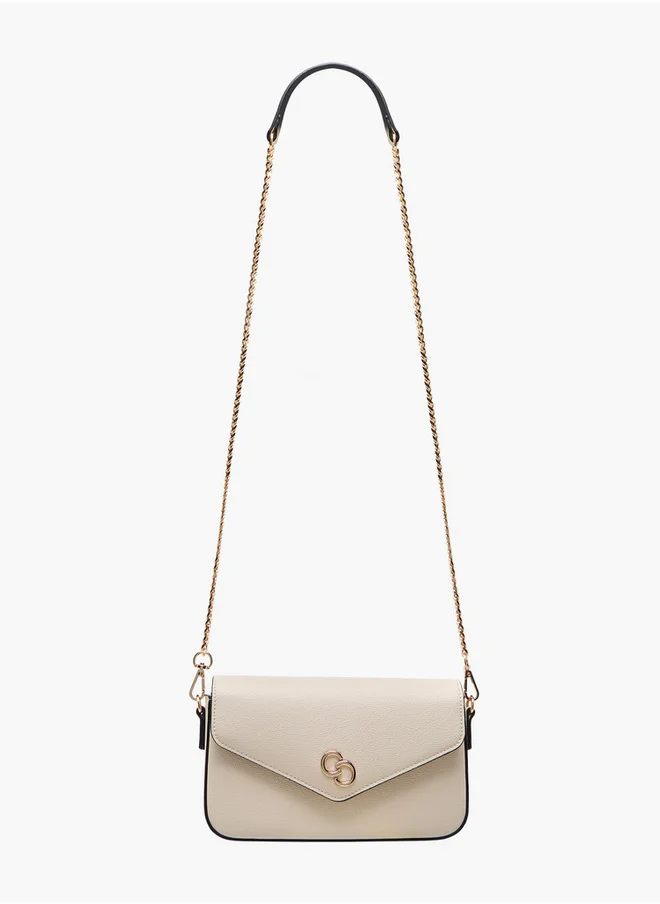 Celeste Women's Solid Crossbody Bag with Chain Strap