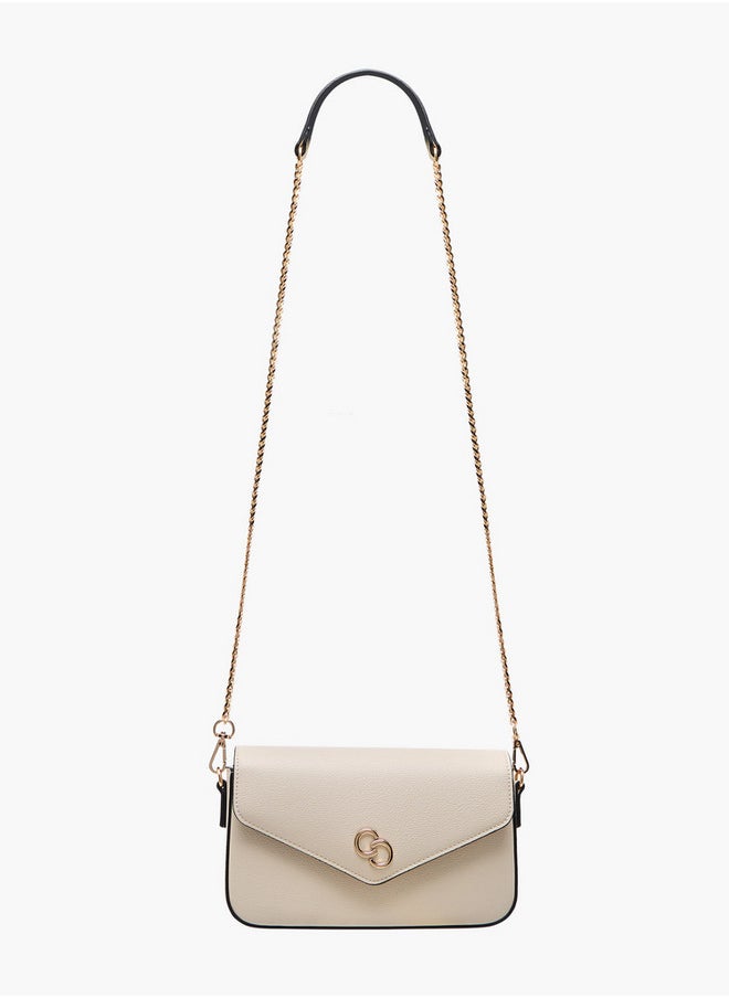 Celeste Women's Solid Crossbody Bag with Chain Strap  - Image 2