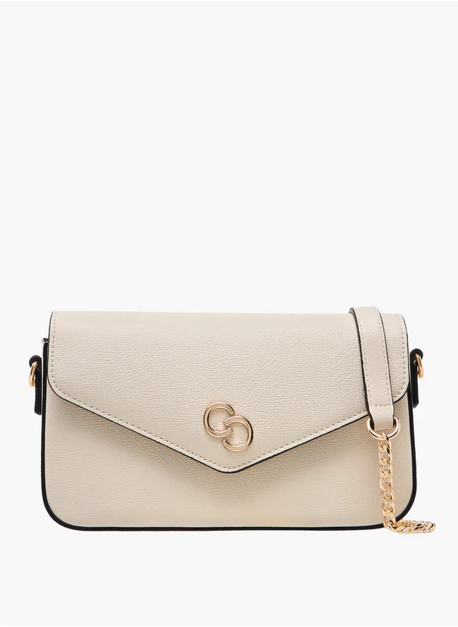 Celeste Women's Solid Crossbody Bag with Chain Strap