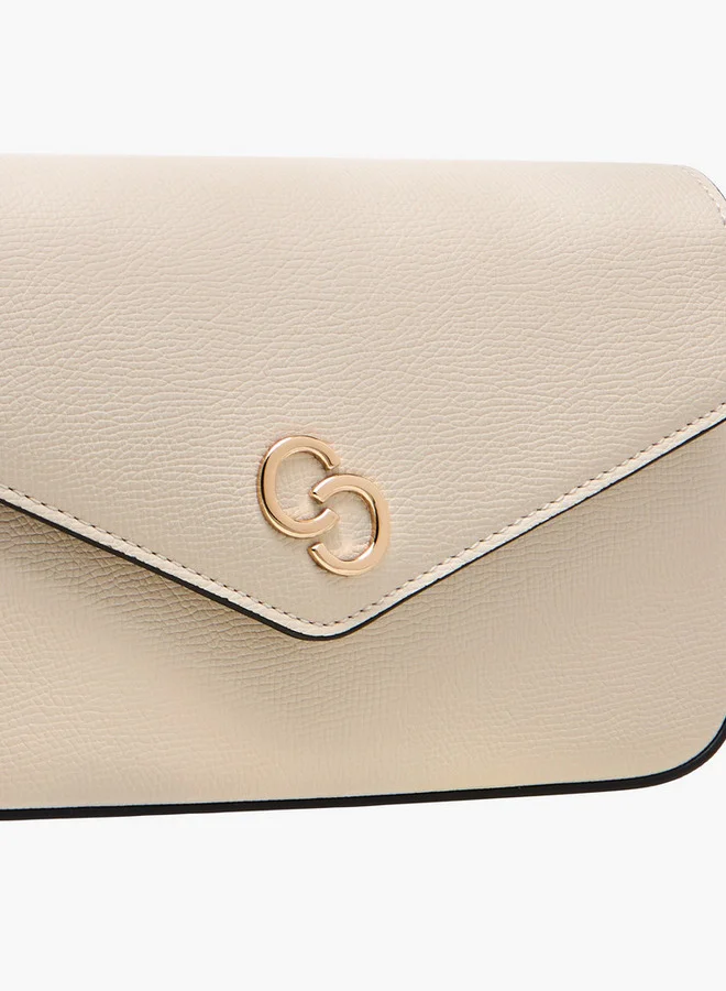 Celeste Women's Solid Crossbody Bag with Chain Strap