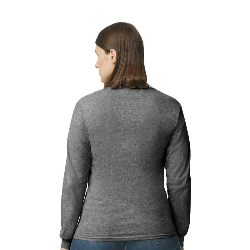 Gildan Unisex Adult Heavy Cotton Long Sleeve T-Shirt, Style G5400, 2-Pack, Graphite Heather, XX-Large US - Image 4