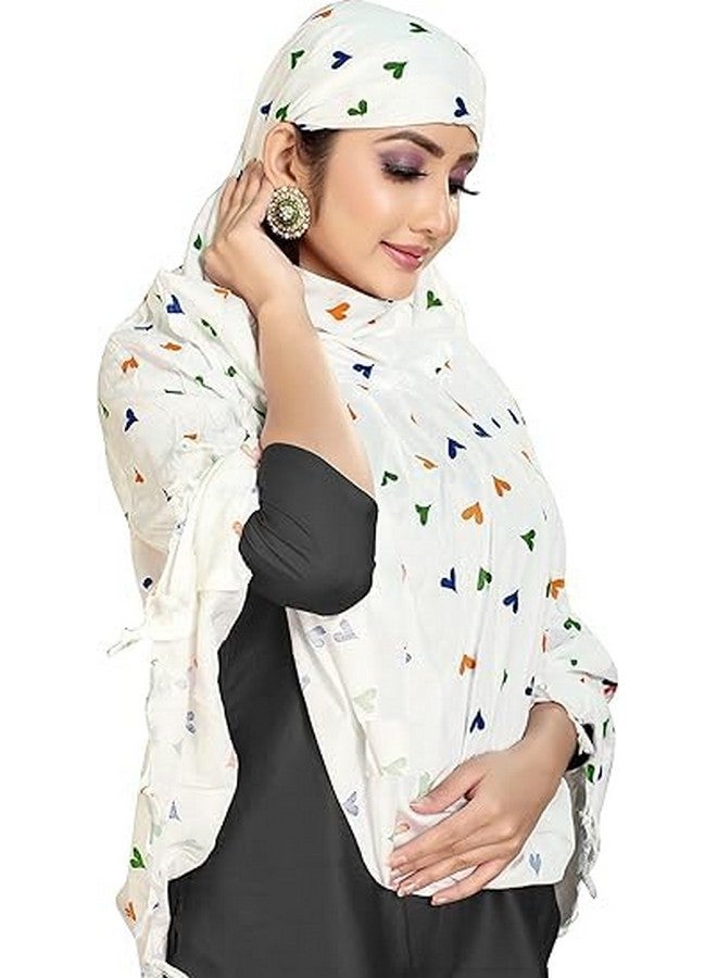 HIBMBACTI Cotton Long Scarf for Women and Girls Mask with Dupatta Usable for vehicle Driving | Universal Size | For Girl & Women - Image 5