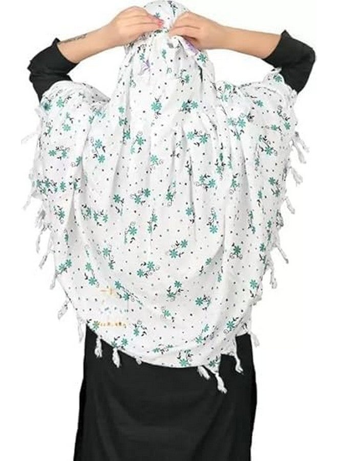HIBMBACTI Cotton Long Scarf for Women and Girls Mask with Dupatta Usable for vehicle Driving | Universal Size | For Girl & Women - Image 2