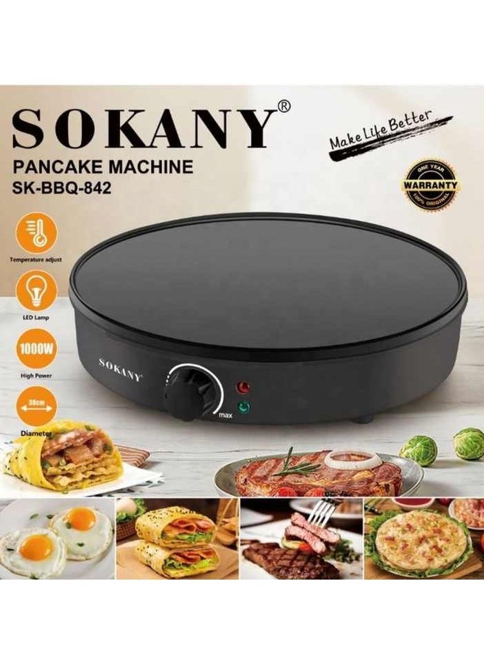 Electric Dosa Maker Non-Stick Griddle with Temperature Control, Quick & Even Cooking, Easy to Clean, Perfect for Crepes, Pancakes, and Breakfast Favorites 1000W - pzsku/Z62B87C00373D75B5BF30Z/45/_/1725367671/becbe0e9-4b05-4515-be3c-eff1ee3d229b