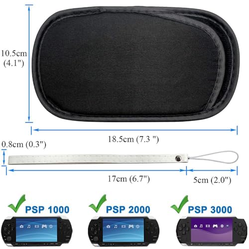 OSTENT Soft Travel Protective Case Pouch Cover Sleeve for Sony PSP 1000 2000 3000 - Image 3
