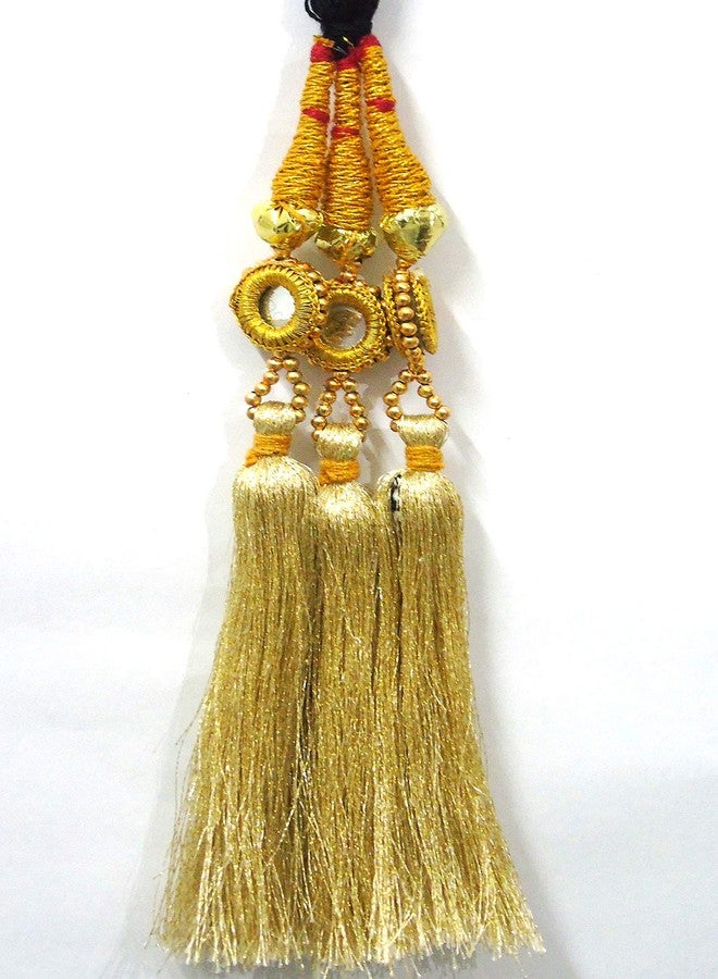 Strala Hair Extensions For Women And Girls/Parandi Used As Braid/Parandi Choti Hair For Women (Golden) - Image 3