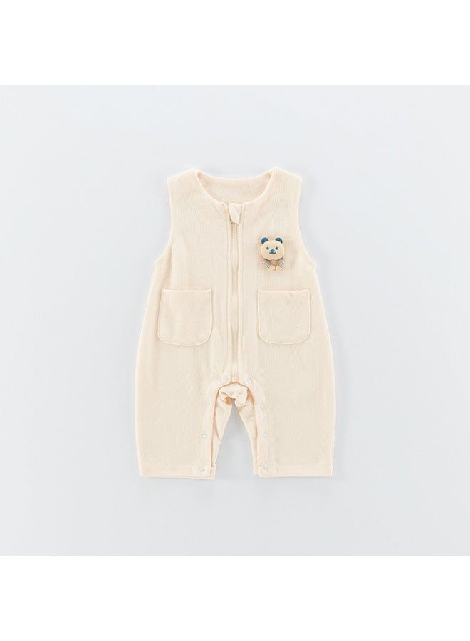 Newborn Baby Autumn Outfit Sleeveless Rper Vest Overalls For Boys Infant Outdoor Clothing Class A Pure Cotton