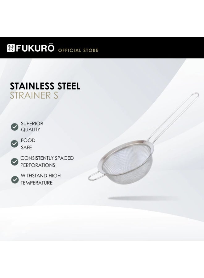 Fukuro Kitchen Stainless Steel Strainer - Size S (11.7cm) - Image 1