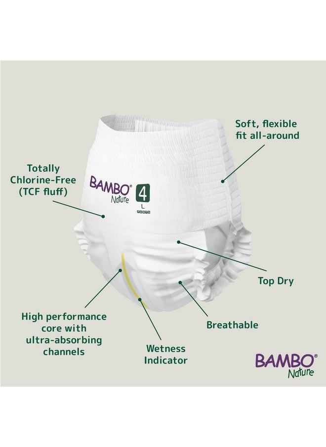 BAMBO NATURE Bambo Nature Premium Baby Pants Diapers for Kids Large Size (7-12 Kgs), Super Absorbent, Breathable, Extra Soft, Dermatologically Tested, Hypoallergenic Infant Nappies With Wetness Indicator, 20 Count  - Image 3