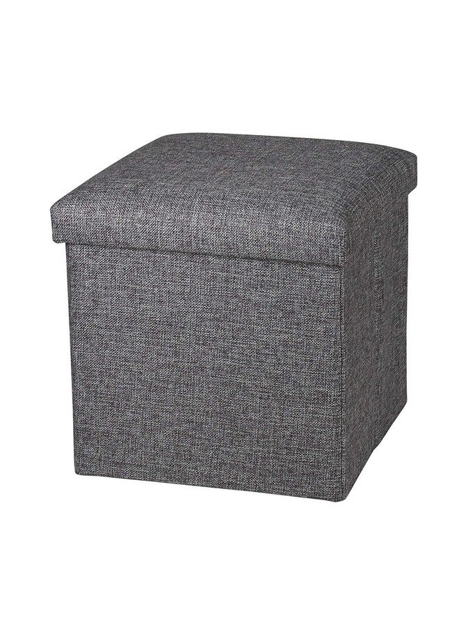 YASHODHARA ENTERPRISE Foldable Storage Bins Box Ottoman Bench Container Organizer With Cushion Seat Lid, Cube, Sitting Stool With Storage Box, Ottoman Storage Box (Multi Color) (30X30 Cm) (1 Pcs) - Image 1