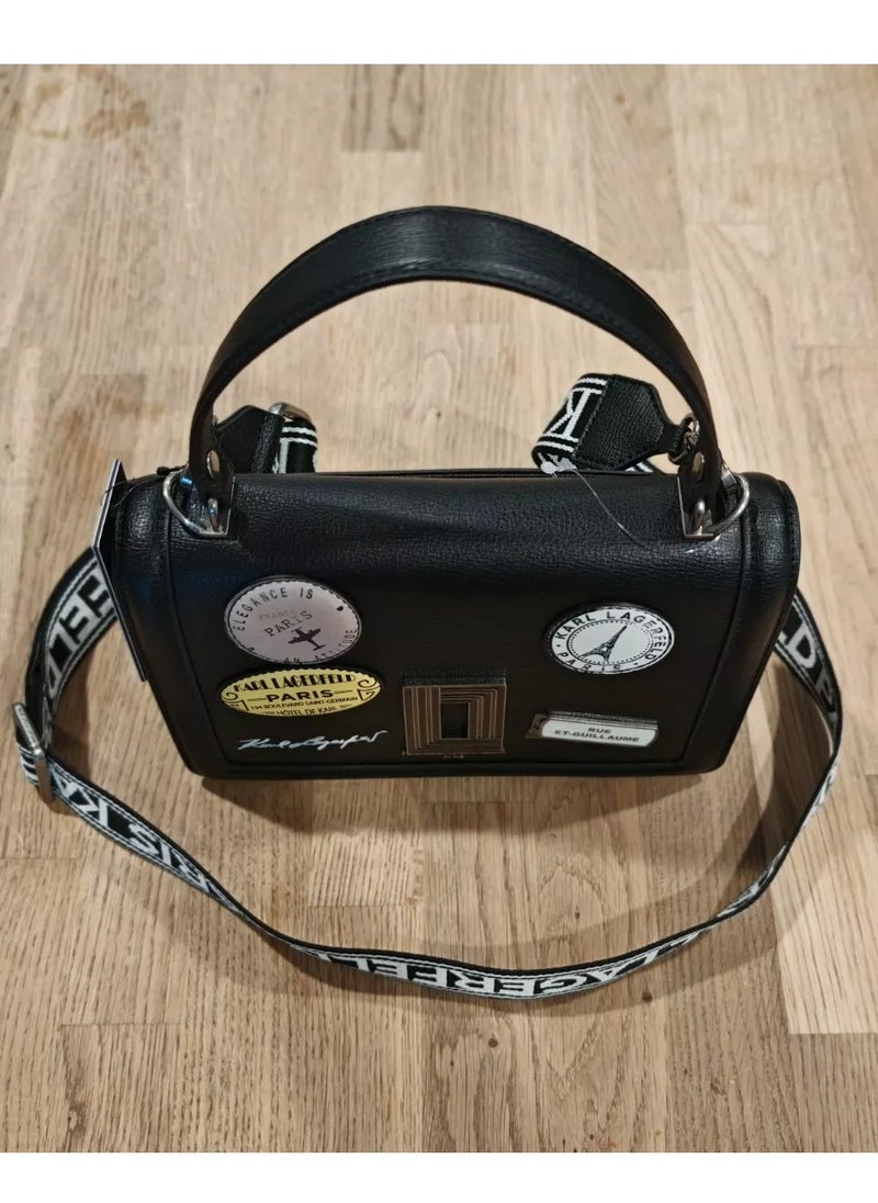 Karl Lagerfeld Paris - Simone Flap Karl Crossbody Bag Leather Women - Image 1