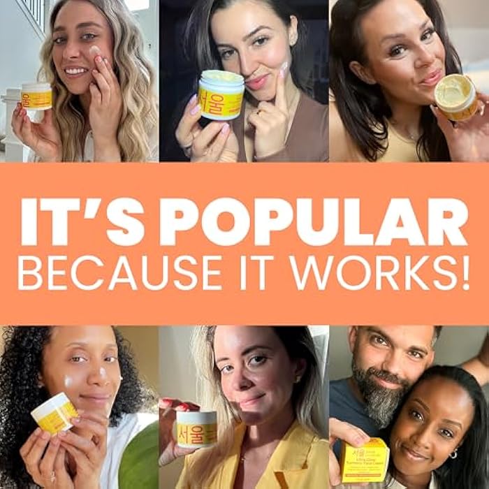 SeoulCeuticals Korean Skin Care Turmeric Cream – Face Moisturizer for Dull Dry Skin - Korean Skincare K Beauty for Glass Skin 2oz - Image 3