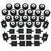 Pamvava Tires Wheels and Axles Sets 56 Pieces Brick Accessories Basic Classic Building Block ToysCar Truck Wheels Parts - Image 2